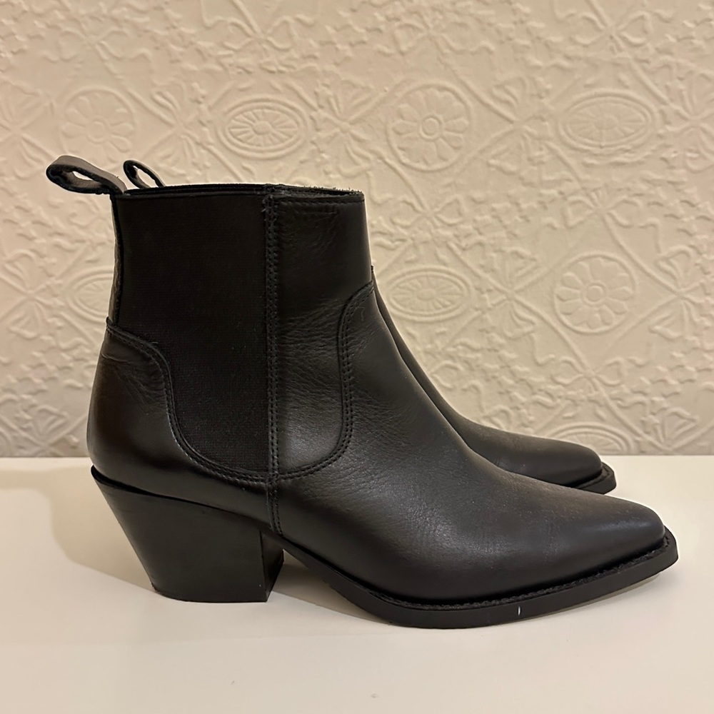 Everlane Cowboy Boots, Black Size 36.6, Modern Western